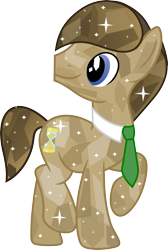 Size: 1855x2766 | Tagged: safe, artist:jaybugjimmies, imported from derpibooru, doctor whooves, time turner, crystallized, male, simple background, solo, transparent background, vector