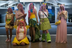 Size: 1000x669 | Tagged: artist needed, safe, artist:tokokono, imported from derpibooru, fluttershy, human, clothes, cosplay, dress, floral head wreath, gala dress, irl, irl human, photo, youmacon, youmacon 2013