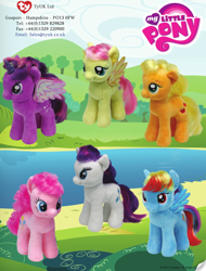 Size: 462x608 | Tagged: safe, imported from derpibooru, applejack, fluttershy, pinkie pie, rainbow dash, rarity, twilight sparkle, alicorn, pony, beanie (plushie), female, irl, mane six, mare, official, photo, plushie, twilight sparkle (alicorn), ty