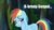 Size: 1280x720 | Tagged: safe, edit, edited screencap, imported from derpibooru, screencap, rainbow dash, pegasus, pony, blushing, bronybait, caption, cute, dashabetes, female, image macro, inverted mouth, out of character, out of context, senpai, solo, text, uguu