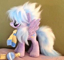 Size: 1600x1486 | Tagged: safe, artist:epicrainbowcrafts, imported from derpibooru, cloudchaser, pony, clothes, goggles, irl, photo, plushie, scarf