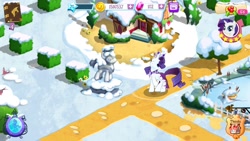 Size: 1136x640 | Tagged: safe, imported from derpibooru, princess platinum, rarity, gameloft