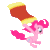 Size: 780x781 | Tagged: safe, imported from derpibooru, pinkie pie, daring don't, animated, carpet, female, simple background, sliding, solo, transparent background