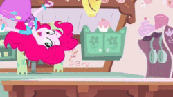 Size: 400x225 | Tagged: safe, artist:azey, imported from derpibooru, pinkie pie, equestria girls, animated, female, solo, wat