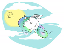 Size: 2133x1659 | Tagged: safe, artist:koko-nya, imported from derpibooru, princess celestia, blob, female, solo