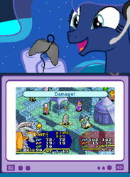 Size: 526x720 | Tagged: safe, imported from derpibooru, princess luna, gamer luna, exploitable meme, final fantasy, final fantasy tactics advance, gameboy advance, gaming, gba, meme, obligatory pony, tv meme, video game