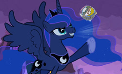 Size: 700x425 | Tagged: safe, imported from derpibooru, princess luna, female, moon pie, solo