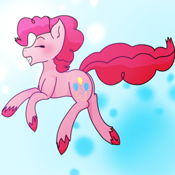 Size: 1000x1000 | Tagged: safe, artist:navybud, imported from derpibooru, pinkie pie, female, hooves, solo, unshorn fetlocks