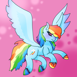 Size: 1000x1000 | Tagged: safe, artist:navybud, imported from derpibooru, rainbow dash, female, hooves, solo, unshorn fetlocks