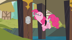 Size: 1366x768 | Tagged: safe, imported from derpibooru, screencap, pinkie pie, it's about time, female, solo