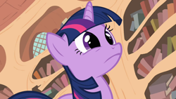 Size: 1366x768 | Tagged: safe, imported from derpibooru, screencap, twilight sparkle, it's about time, female, solo