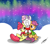 Size: 2200x2000 | Tagged: safe, artist:gearholder, imported from derpibooru, apple bloom, scootaloo, sweetie belle, earth pony, pegasus, pony, unicorn, :t, adorabloom, apple bloom's bow, aurora borealis, bow, clothes, cute, cutealoo, cutie mark crusaders, diasweetes, eyes closed, featured image, female, filly, foal, frown, grin, gritted teeth, hair bow, horn, hug, raised eyebrow, side hug, signature, sitting, smiling, snow, snowfall, squee, sweater, teeth, unamused, wings