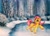 Size: 1600x1143 | Tagged: safe, artist:horseez, imported from derpibooru, fluttershy, female, ice, ice skates, ice skating, snow, solo, winter
