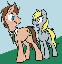 Size: 432x446 | Tagged: safe, artist:cleppyclep, imported from derpibooru, derpy hooves, doctor whooves, time turner, pegasus, pony, female, mare