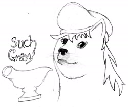 Size: 1740x1462 | Tagged: safe, imported from derpibooru, oc, oc only, oc:pit pone, ask, british, doge, english, exploitable meme, gravy, gravy boat, hat, meme, solo, tumblr