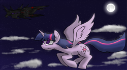 Size: 3000x1666 | Tagged: safe, artist:tomazii7, imported from derpibooru, twilight sparkle, alicorn, pony, female, flying, mare, the nemesis, transformers, transformers prime, twilight sparkle (alicorn)