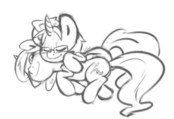 Size: 2564x1752 | Tagged: safe, artist:leadhooves, imported from derpibooru, oc, oc only, oc:kneaded rubber, oc:succy, cuddling, female, grayscale, lesbian, monochrome, snuggling