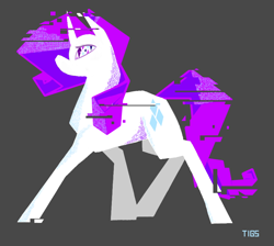 Size: 900x808 | Tagged: safe, artist:tigs, imported from derpibooru, rarity, pony, female, glitch, solo