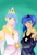 Size: 735x1086 | Tagged: dead source, safe, artist:lechelala, imported from derpibooru, princess celestia, princess luna, human, duo, humanized, light skin