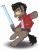 Size: 3000x3800 | Tagged: safe, artist:drako1997, imported from derpibooru, pony, beam katana, no more heroes, ponified, solo, travis touchdown