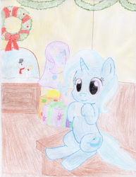 Size: 2550x3296 | Tagged: safe, artist:bigrinth, imported from derpibooru, trixie, pony, unicorn, female, mare, solo, traditional art