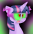 Size: 1076x1106 | Tagged: safe, artist:lekrazytacos, imported from derpibooru, twilight sparkle, corrupted, corrupted twilight sparkle, dark magic, female, glowing eyes, magic, open mouth, solo, sombra eyes