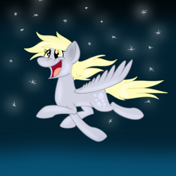 Size: 2000x2000 | Tagged: safe, artist:lekrazytacos, imported from derpibooru, derpy hooves, pegasus, pony, female, happy, mare, solo