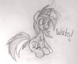 Size: 1021x843 | Tagged: safe, artist:applemarshmallows, imported from derpibooru, dj pon-3, vinyl scratch, female, solo, traditional art