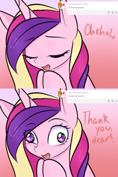 Size: 1280x1920 | Tagged: safe, artist:sugarberry, imported from derpibooru, princess cadance, ask-cadance, comic, derp, female, solo, tumblr