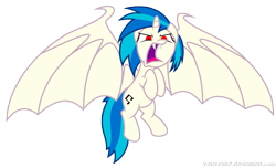 Size: 4652x2837 | Tagged: safe, artist:velaremlp, imported from derpibooru, dj pon-3, vinyl scratch, alicorn, bat pony, bat pony alicorn, pony, unicorn, bat ponified, bat wings, cutie mark, fangs, female, hooves, horn, large wings, mare, open mouth, race swap, simple background, solo, spread wings, teeth, transparent background, vector, vinylbat, vinylcorn, wings