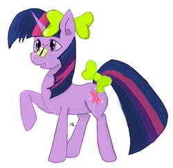 Size: 906x881 | Tagged: safe, artist:blazinbutcher, imported from derpibooru, twilight sparkle, butterfly, bow, female, solo