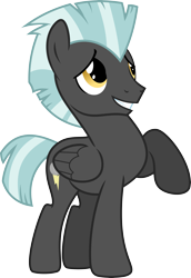 Size: 4133x6000 | Tagged: safe, artist:chainchomp2, imported from derpibooru, thunderlane, pegasus, pony, hurricane fluttershy, absurd resolution, male, nervous, raised hoof, simple background, solo, stallion, transparent background, vector