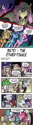 Size: 1000x3712 | Tagged: safe, artist:labba94, imported from derpibooru, aloe, apple bloom, applejack, discord, fluttershy, minuette, pinkie pie, rarity, spike, twilight sparkle, alicorn, bat pony, flutter pony, genie, pony, sea pony, alicornified, alternate ending, bottle, camera, censored, comic, flutterbat, foal free press, pinkiecorn, race swap, twilight sparkle (alicorn), xk-class end-of-the-world scenario