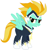 Size: 402x416 | Tagged: safe, artist:owe-b-1, imported from derpibooru, lightning dust, zapp, clothes, costume, female, power ponies, solo