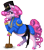 Size: 1431x1622 | Tagged: safe, artist:kittehkatbar, imported from derpibooru, pinkie pie, female, hammer, nutcracker, simple background, solo, transparent background