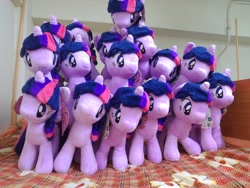 Size: 2048x1536 | Tagged: safe, imported from derpibooru, twilight sparkle, pony, unicorn, 4de, irl, multeity, my little pony logo, photo, picture, pile of plushies, plush pile, plushie, self ponidox, sparkle sparkle sparkle, unicorn twilight