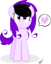 Size: 2145x2693 | Tagged: safe, artist:shinypikachu25, imported from derpibooru, oc, oc only, heart, smiling, solo, spiralswirl