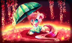 Size: 5000x3000 | Tagged: safe, artist:aquagalaxy, imported from derpibooru, fluttershy, female, kimono (clothing), solo, umbrella