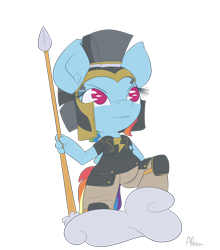 Size: 1020x1160 | Tagged: safe, artist:alasou, imported from derpibooru, commander hurricane, rainbow dash, anthro, clothes, cloud, costume, female, solo
