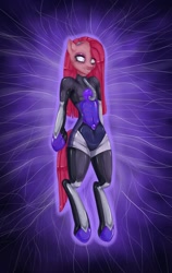 Size: 600x952 | Tagged: dead source, safe, artist:misukitty, imported from derpibooru, pinkie pie, cyborg, pony, semi-anthro, bipedal, female, pinkamena diane pie, solo