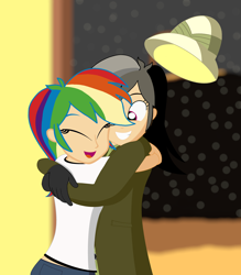 Size: 4800x5472 | Tagged: safe, artist:garretthegarret, imported from derpibooru, daring do, rainbow dash, human, absurd resolution, christmas, cute, human coloration, humanized, light skin