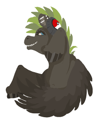 Size: 500x544 | Tagged: safe, artist:weepysheep, imported from derpibooru, oc, oc only, oc:lazy day, pegasus, pony, pokémon, simple background, solo, transparent background