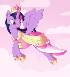 Size: 823x910 | Tagged: safe, artist:nightsi, imported from derpibooru, twilight sparkle, alicorn, pony, cloud, cloudy, female, mare, twilight sparkle (alicorn)
