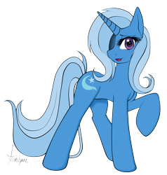 Size: 1694x1777 | Tagged: safe, artist:nintenman1, imported from derpibooru, trixie, smiling, wink