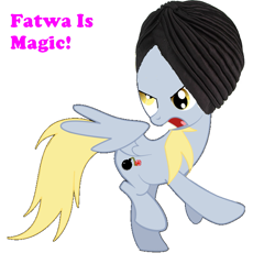 Size: 693x693 | Tagged: safe, artist:implatinum, edit, imported from derpibooru, derpy hooves, pegasus, pony, dirka dirka jihad, female, mare