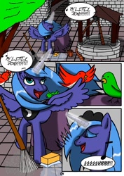 Size: 619x874 | Tagged: safe, artist:otakon, imported from derpibooru, princess luna, comic:snowhite, comic