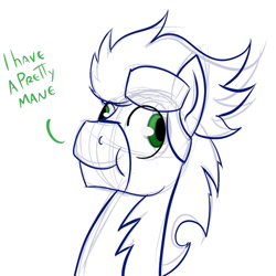 Size: 500x500 | Tagged: safe, artist:glasdale, imported from derpibooru, soarin', pony, derp, male, soarin-responde, solo, tumblr