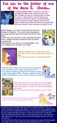 Size: 1220x2600 | Tagged: safe, imported from derpibooru, fluttershy, hondo flanks, igneous rock pie, night light, rainbow blaze, applejack's dad, applejack's parents, game, hilarious in hindsight, text