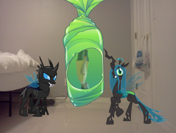 Size: 2048x1536 | Tagged: safe, imported from derpibooru, queen chrysalis, changeling, changeling queen, human, clothes, cocoon, female, irl, irl human, male, photo, ponies in real life