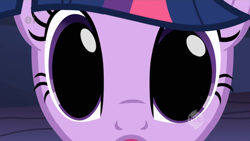 Size: 1600x900 | Tagged: safe, imported from derpibooru, screencap, twilight sparkle, friendship is magic, :o, close-up, eyes open, open mouth, solo, wide eyes